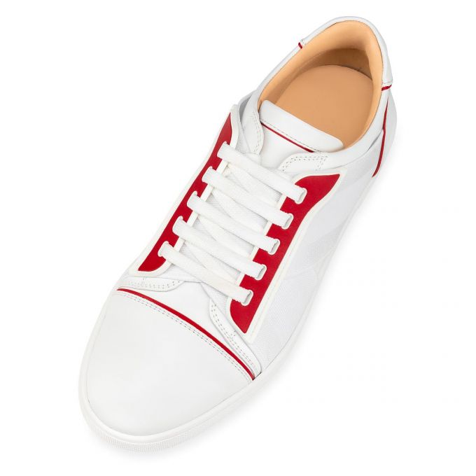 Adidași Christian Louboutin Elastikid 000 Calf Sneakers Dama Albi Rosii | RO08191