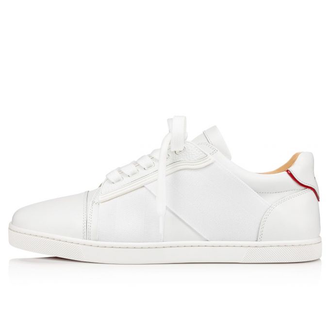 Adidași Christian Louboutin Elastikid 000 Version Calf Sneakers Dama Albi | RO48967