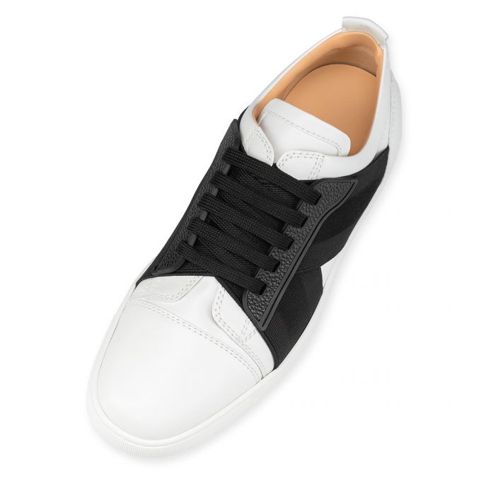 Adidași Christian Louboutin Elastikid Calf Sneakers Barbati Albi | RO42874