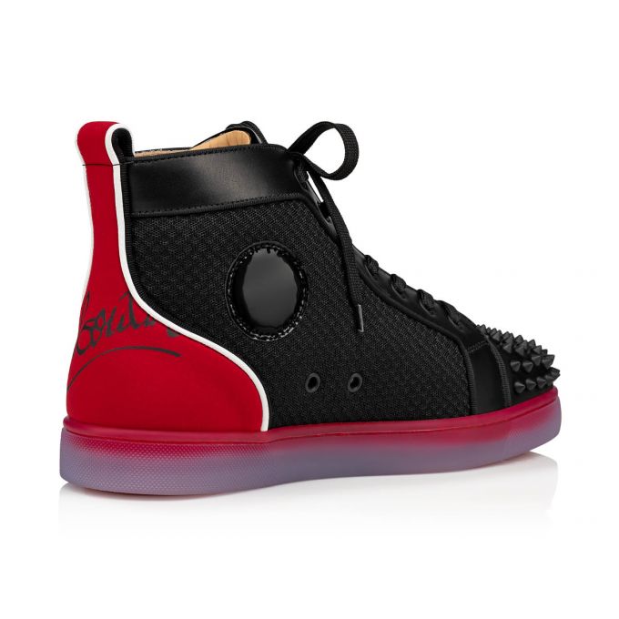 Adidași Christian Louboutin Fun Lou Spikes 000 Version Mesh Sneakers Barbati Negrii Rosii | RO69011