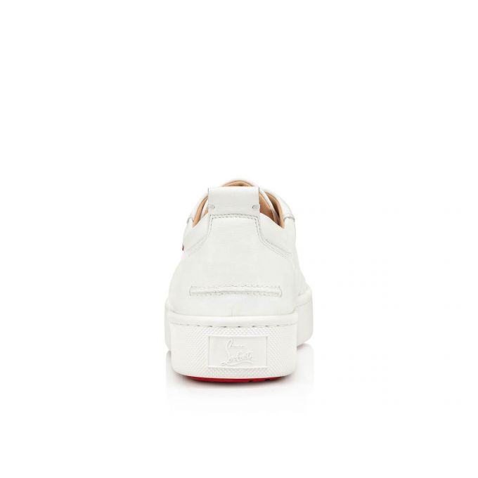 Adidași Christian Louboutin Happyrui Spikes 000 Mat Calf Sneakers Barbati Albi | RO06796