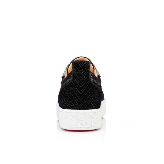 Adidași Christian Louboutin Happyrui Spikes Creative Piele Sneakers Barbati Negrii Argintii | RO44064