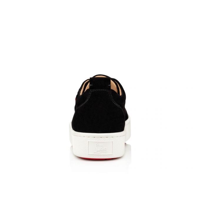 Adidași Christian Louboutin Happyrui Spikes 000 Mat Veau Velours Sneakers Barbati Negrii | RO64460