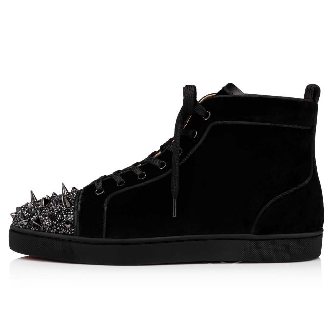 Adidași Christian Louboutin Lou Pik Pik P S 000 Version Strass Sneakers Barbati Negrii | RO21933