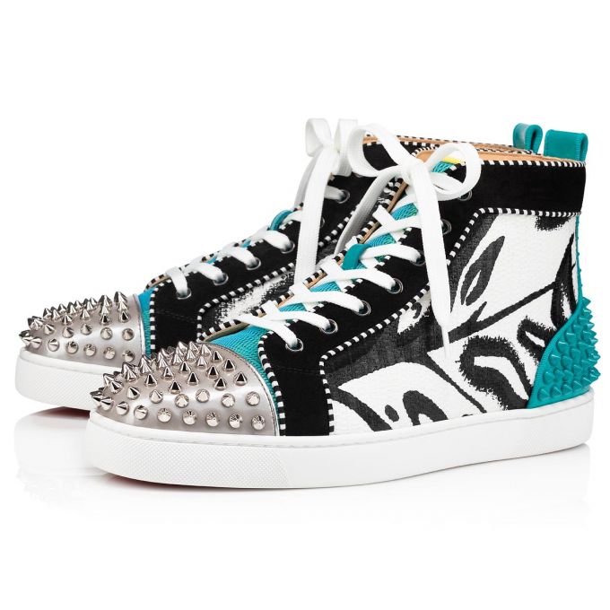 Adidași Christian Louboutin Lou Spikes 2 Bumbac Sneakers Barbati Colorati | RO48802