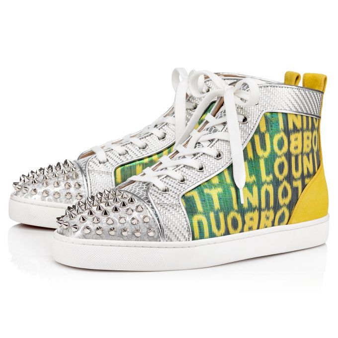 Adidași Christian Louboutin Lou Spikes Orlato Version Creative Fabric Sneakers Barbati Colorati | RO02362