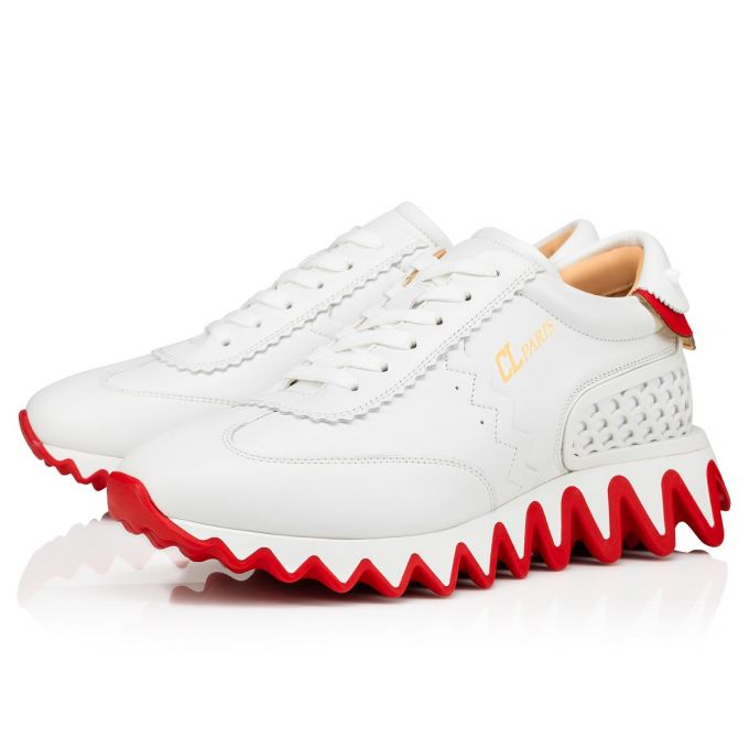 Adidași Christian Louboutin Loubishark Calf Sneakers Dama Albi | RO23698