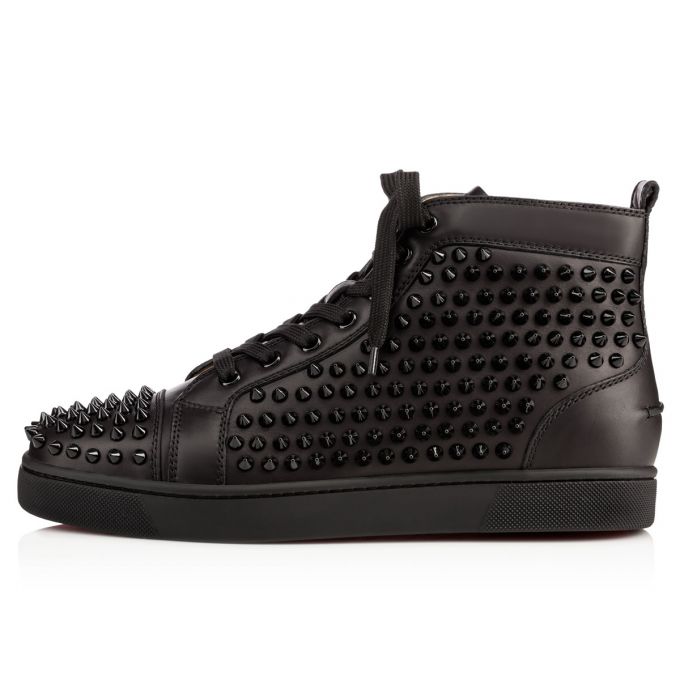 Adidași Christian Louboutin Louis 000 Calf Sneakers Barbati Negrii | RO52621