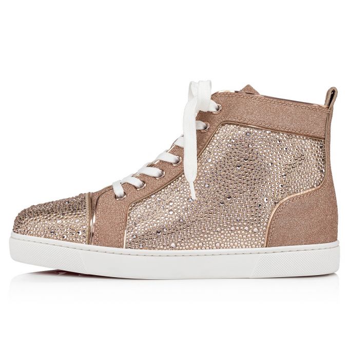 Adidași Christian Louboutin Louis 000 Version Courtisane Strass Sneakers Dama Bej | RO42527