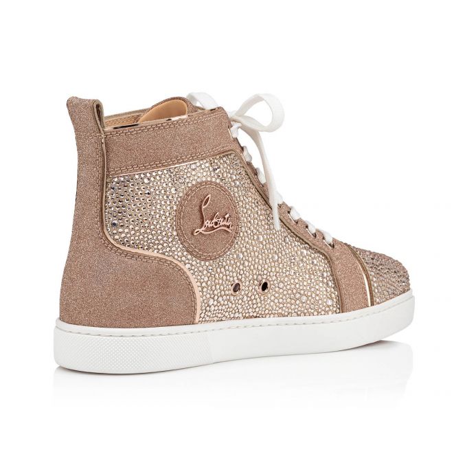 Adidași Christian Louboutin Louis 000 Version Courtisane Strass Sneakers Dama Bej | RO42527