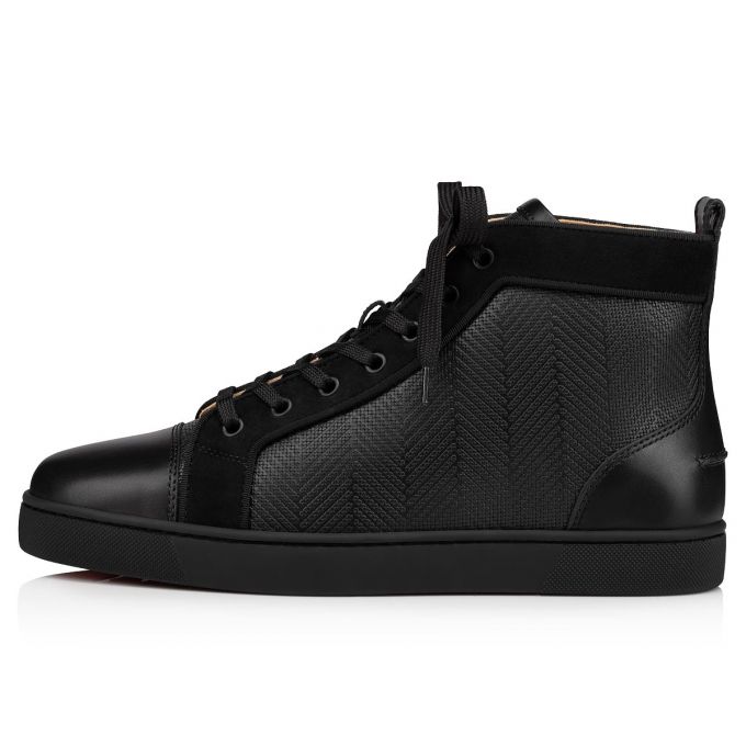 Adidași Christian Louboutin Louis Creative Piele Sneakers Barbati Negrii | RO80860