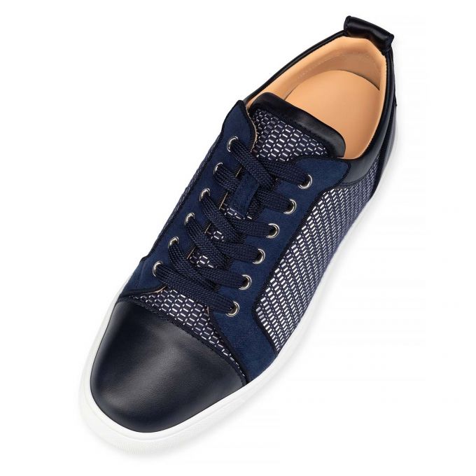 Adidași Christian Louboutin Louis Junior Orlato Bumbac Sneakers Barbati Albastri | RO10413