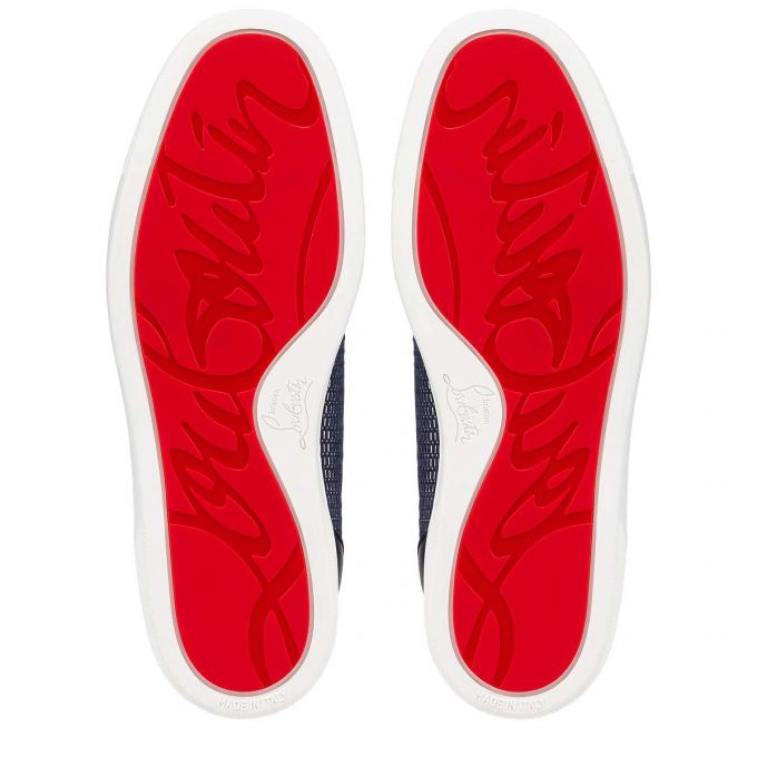 Adidași Christian Louboutin Louis Junior Orlato Bumbac Sneakers Barbati Albastri | RO10413