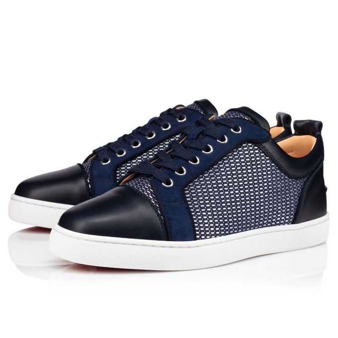 Adidași Christian Louboutin Louis Junior Orlato Bumbac Sneakers Barbati Albastri | RO10413