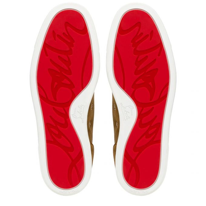 Adidași Christian Louboutin Louis Junior Sp 000 Veau Velours Sneakers Barbati Masline Verzi | RO24075