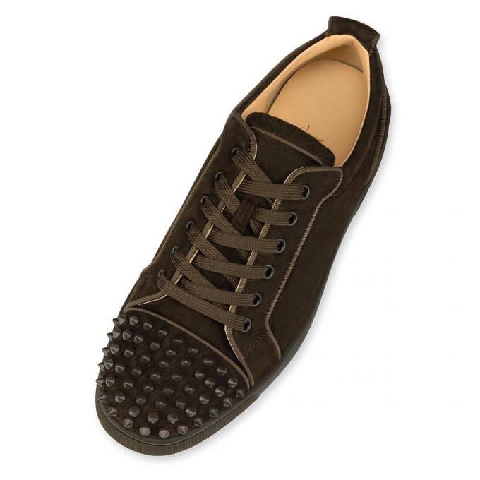 Adidași Christian Louboutin Louis Junior Sp 000 Mat Veau Velours Sneakers Barbati Ciocolata | RO27637