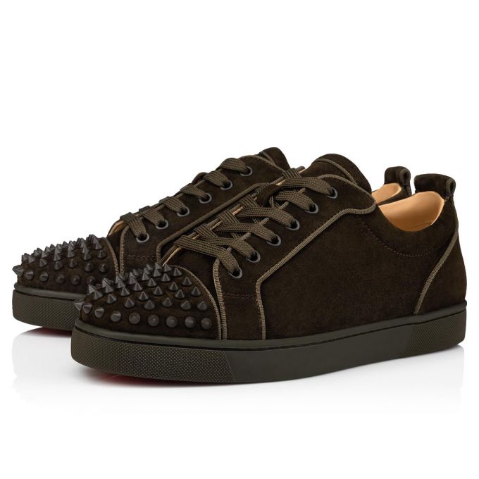 Adidași Christian Louboutin Louis Junior Sp 000 Mat Veau Velours Sneakers Barbati Ciocolata | RO27637