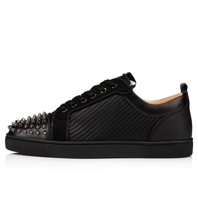 Adidași Christian Louboutin Louis Junior Spikes Orlato Bumbac Sneakers Barbati Negrii | RO30866