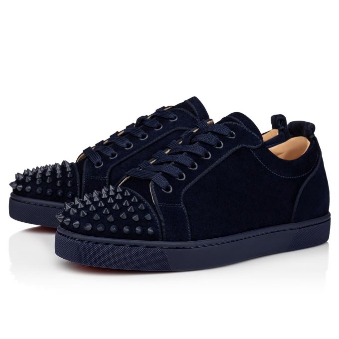 Adidași Christian Louboutin Louis Junior Sp 000 Mat Veau Velours Sneakers Barbati Albastri Inchis | RO45493