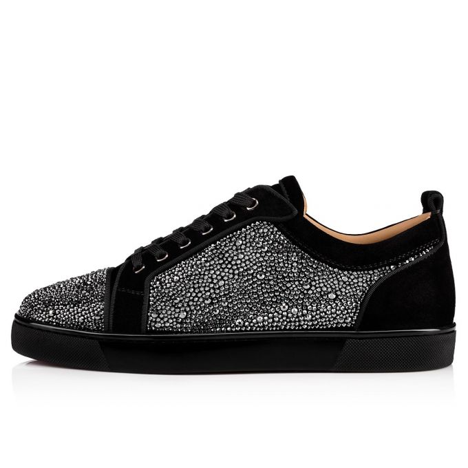 Adidași Christian Louboutin Louis Junior St 000 Strass Sneakers Barbati Negrii | RO50732