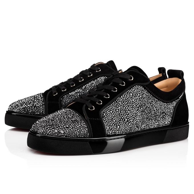 Adidași Christian Louboutin Louis Junior St 000 Strass Sneakers Barbati Negrii | RO50732