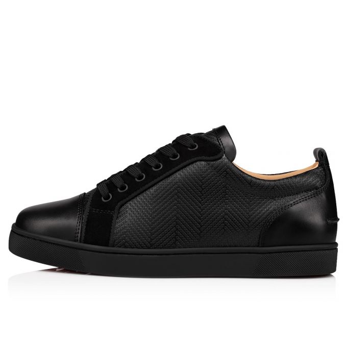 Adidași Christian Louboutin Louis Junior Creative Piele Sneakers Barbati Negrii | RO54444