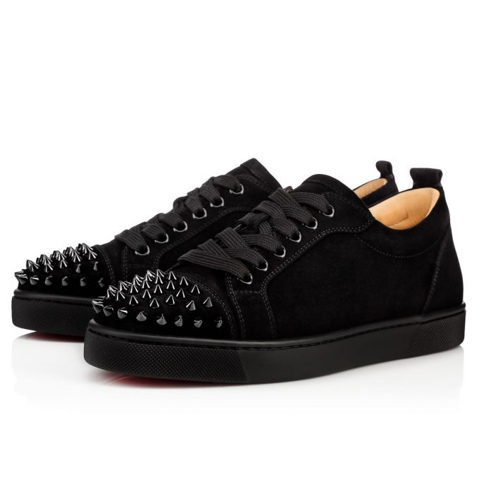 Adidași Christian Louboutin Louis Junior Sp 000 Veau Velours Sneakers Dama Negrii | RO57834