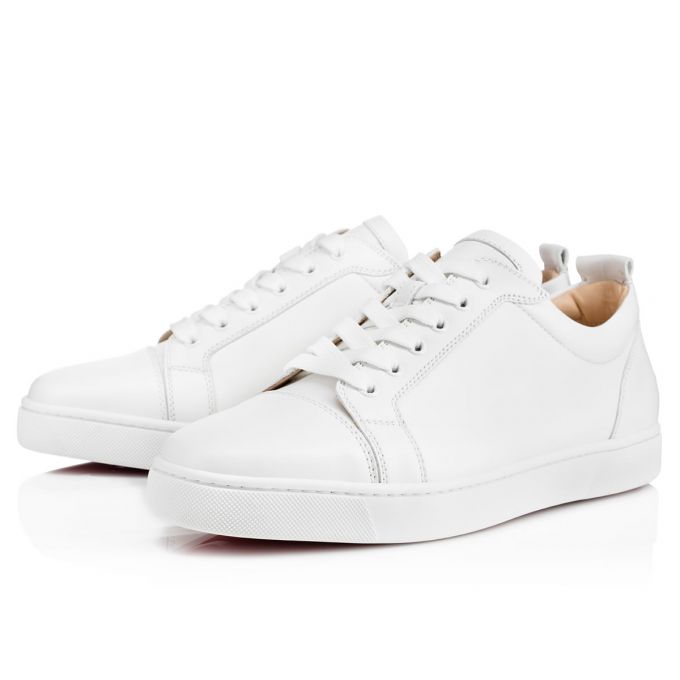 Adidași Christian Louboutin Louis Junior 000 Calf Sneakers Barbati Albi | RO94806