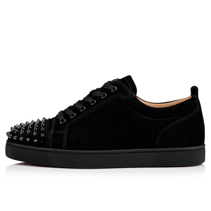 Adidași Christian Louboutin Louis Junior Sp 000 Veau Velours Sneakers Barbati Negrii | RO97776