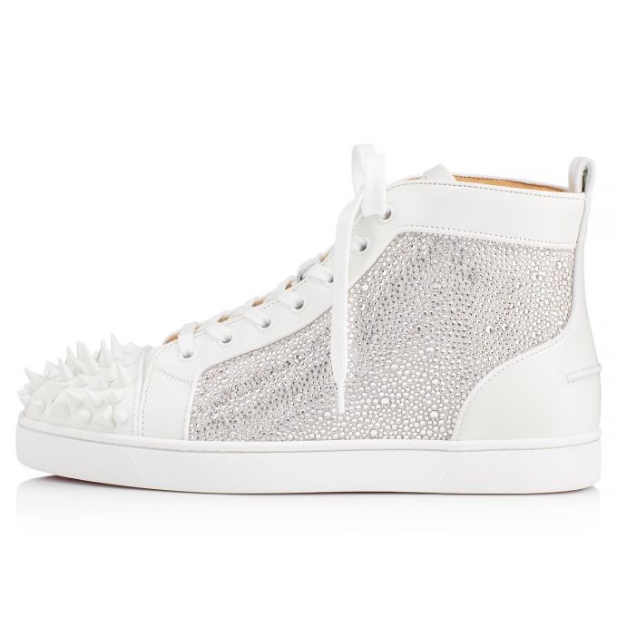 Adidași Christian Louboutin Louis No Limit Calf Sneakers Barbati Albi | RO97419