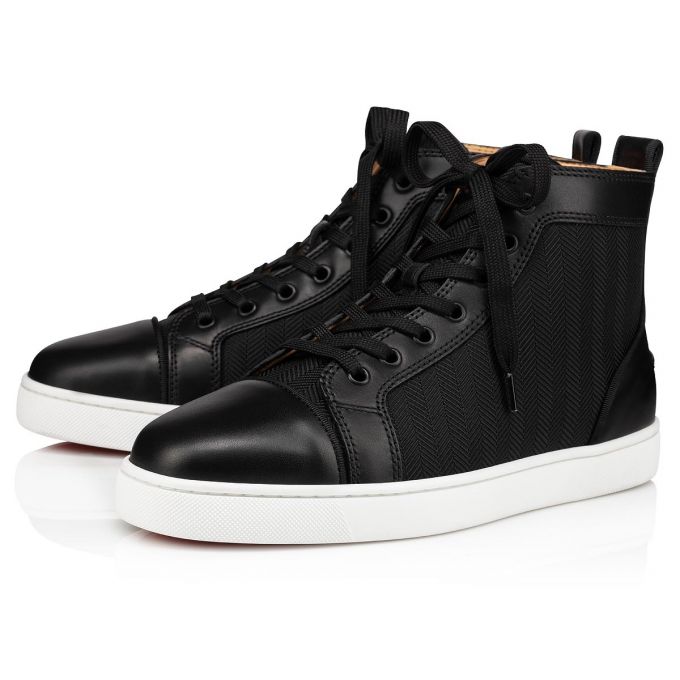 Adidași Christian Louboutin Louis Orlato Creative Fabric Sneakers Barbati Negrii | RO01161