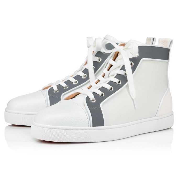 Adidași Christian Louboutin Louis Orlato Creative Fabric Sneakers Barbati Albi Gri | RO15387