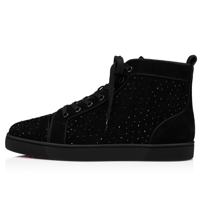 Adidași Christian Louboutin Louis Orlato Creative Piele Sneakers Barbati Negrii | RO16655