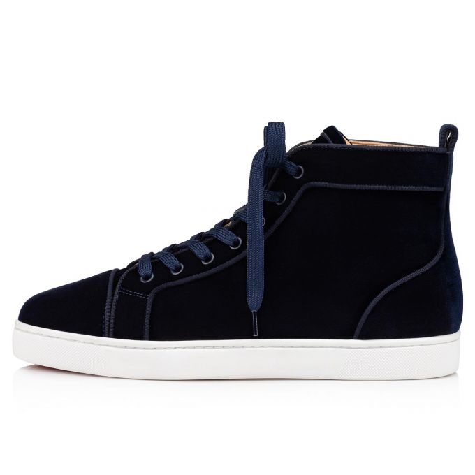 Adidași Christian Louboutin Louis Orlato Clasici Fabric Sneakers Barbati Bleumarin | RO20031