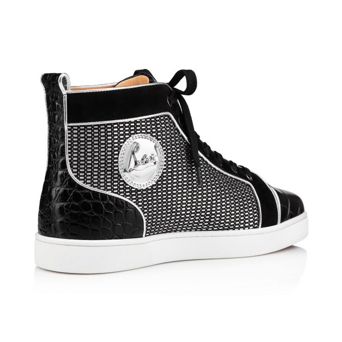 Adidași Christian Louboutin Louis Orlato Bumbac Sneakers Barbati Negrii | RO53819