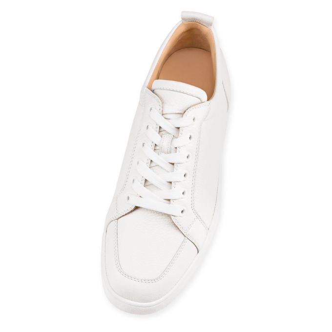 Adidași Christian Louboutin Rantulow 000 Latte Calf Sneakers Barbati Albi | RO10675