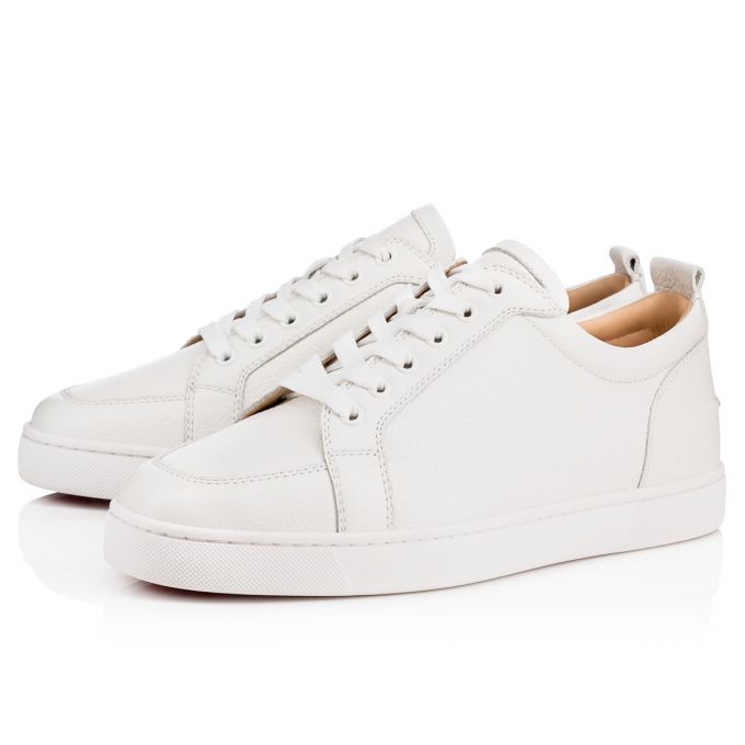 Adidași Christian Louboutin Rantulow 000 Latte Calf Sneakers Barbati Albi | RO10675