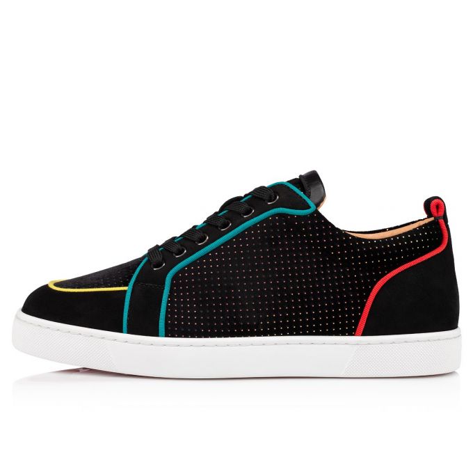 Adidași Christian Louboutin Rantulow Orlato Velvet Sneakers Barbati Negrii Colorati | RO48738