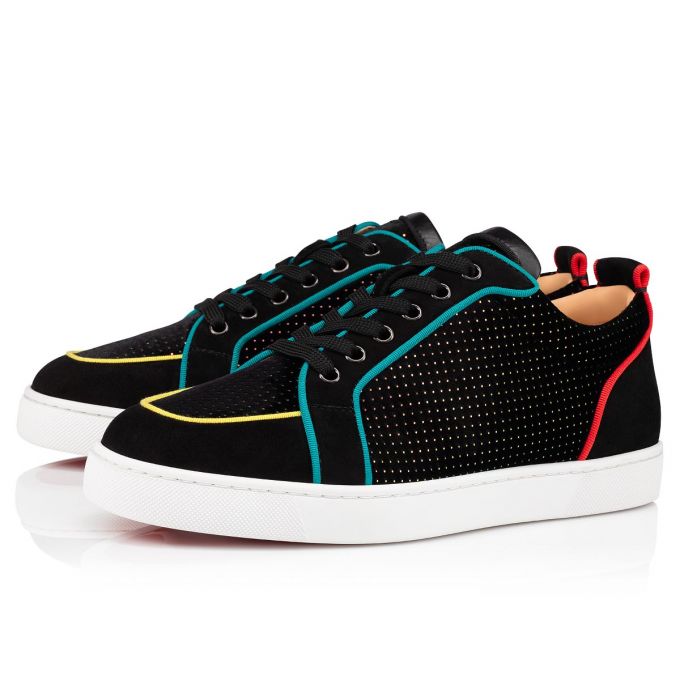 Adidași Christian Louboutin Rantulow Orlato Velvet Sneakers Barbati Negrii Colorati | RO48738