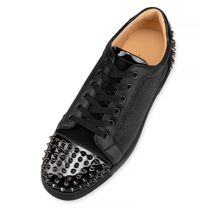 Adidași Christian Louboutin Seavaste 2 Creative Piele Sneakers Barbati Negrii | RO20795