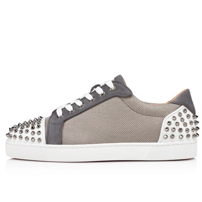 Adidași Christian Louboutin Seavaste 2 Orlato Creative Fabric Sneakers Barbati Albi Gri | RO31754