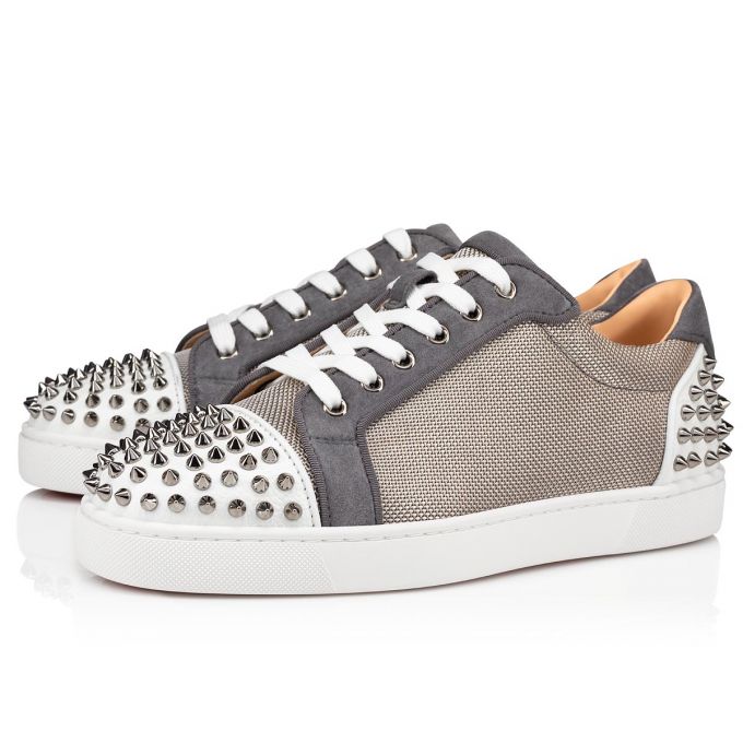 Adidași Christian Louboutin Seavaste 2 Orlato Creative Fabric Sneakers Barbati Albi Gri | RO31754