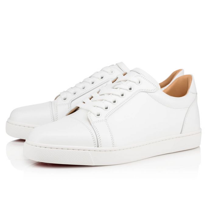 Adidași Christian Louboutin Vieira 000 Calf Sneakers Dama Albi | RO91837