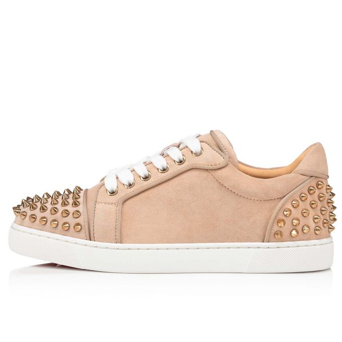 Adidași Christian Louboutin Vieira 2 Orlato Veau Velours Sneakers Dama Bej | RO45965