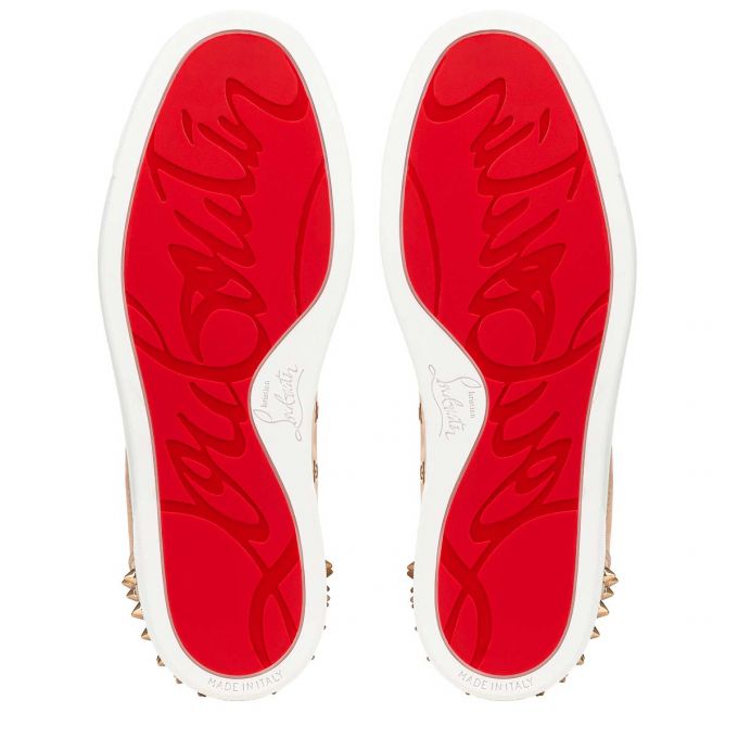 Adidași Christian Louboutin Vieira 2 Orlato Veau Velours Sneakers Dama Bej | RO45965