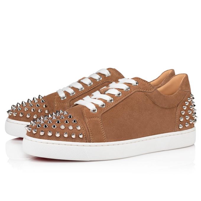 Adidași Christian Louboutin Vieira 2 Orlato Fennec Veau Velours Sneakers Dama Kaki | RO47269