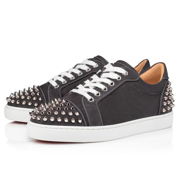 Adidași Christian Louboutin Vieira 2 Orlato Veau Velours Sneakers Dama Gri | RO96116