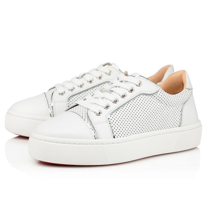 Adidași Christian Louboutin Vieirissima Calf Sneakers Dama Albi | RO00968