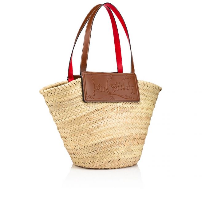 Basket Christian Louboutin Loubishore Creative Fabric Basket Dama Bej Maro | RO26661