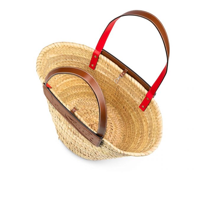 Basket Christian Louboutin Loubishore Creative Fabric Basket Dama Bej Maro | RO26661